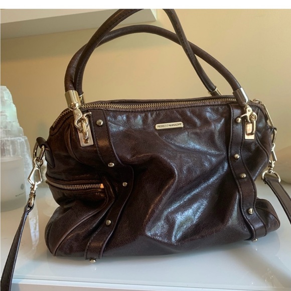GUC Rebecca Minkoff leather with gold hardware Cupid in chocolate brown - Picture 3 of 10